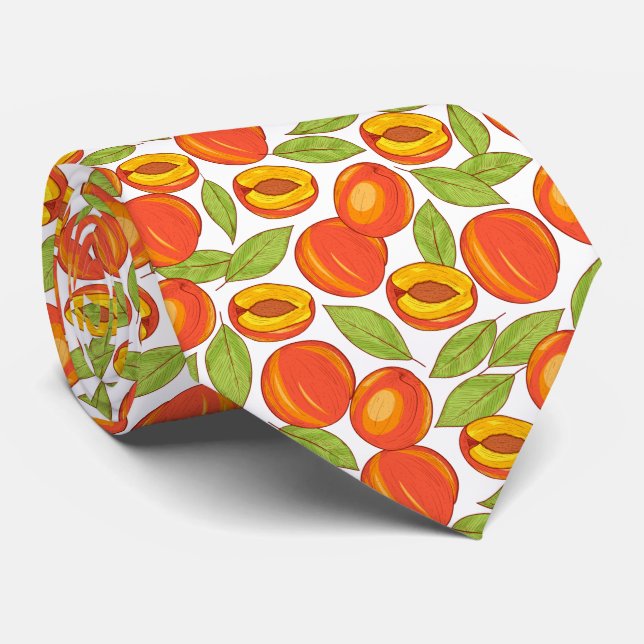 Gravata Padrão de Pêssego de Verão (Rolled)