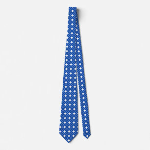 Gravata Padrão de remessa azul e branco