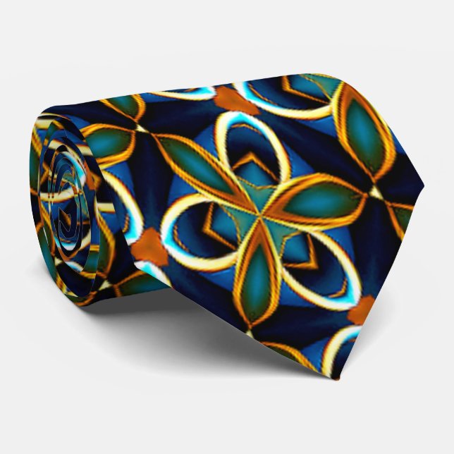 Gravata Padrão de Rosa colorida (Rolled)