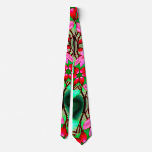 Gravata Padrão de Rosa do deserto bonito