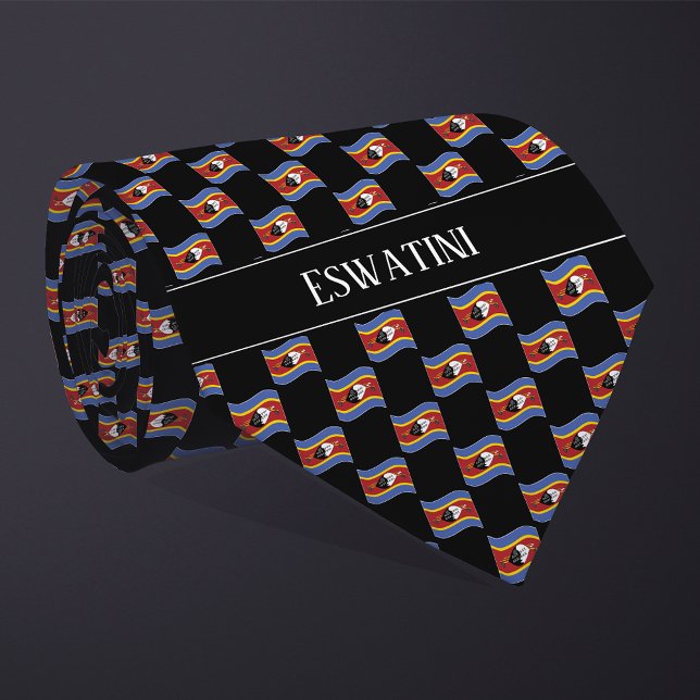 Gravata Padrão de Sinalizador de Eswatini Wavy (Criador carregado)