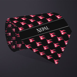 Gravata Padrão de Sinalizador do Wavy Nepal