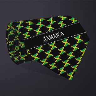 Gravata Padrão de Sinalizador Wavy Jamaica