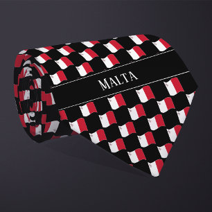 Gravata Padrão de Sinalizador Wavy Malta