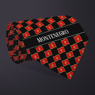 Gravata Padrão de Sinalizador Wavy Montenegro