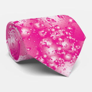 Gravata Padrão de Super Splash de Tinta Abstrato de Rosa