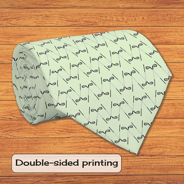 Gravata Padrão de tacos de golfe verde pálido (Criador carregado)