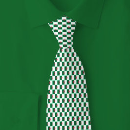 Gravata Padrão de Tijolo da Bandeira da Argélia