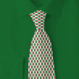 Gravata Padrão de Tijolo da Bandeira da Itália