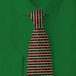 Gravata Padrão de Tijolo da Bandeira da Líbia