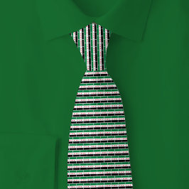 Gravata Padrão de Tijolo da Bandeira da Síria