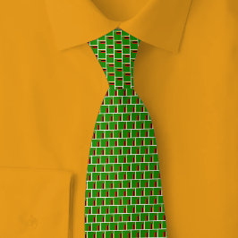 Gravata Padrão de Tijolo da Bandeira da Zâmbia