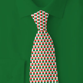 Gravata Padrão de Tijolo da Bandeira de Madagascar