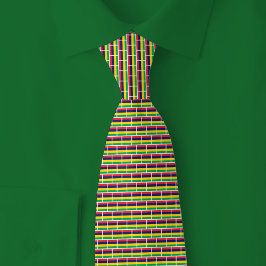 Gravata Padrão de Tijolo da Bandeira de Maurício