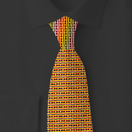 Gravata Padrão de Tijolo da Bandeira de Uganda