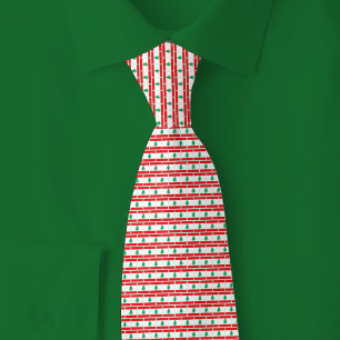 Gravata Padrão de Tijolo da Bandeira do Líbano