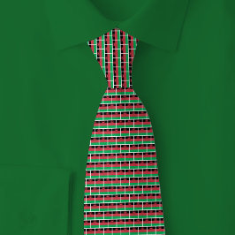 Gravata Padrão de Tijolo da Bandeira do Malawi