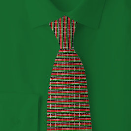 Gravata Padrão de Tijolo da Bandeira do Quênia