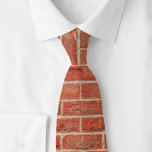 Gravata Padrão de tijolo em um<br><div class="desc">Um Coletor de Pescoço para um Construtor, Bricklayer ou Trabalhador de Construção talvez. Um padrão de tijolos formando uma parede de tijolos é o design. Sugestão de presente de pedreiro. O representante de material de construção ou qualquer construtor de casas apreciaria ter esta gravata no pescoço. Uma ideia de presente...</div>