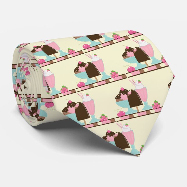 Gravata Padrão de Tratamento de Sumério do sorvete Sundae (Rolled)