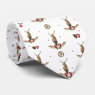 Gravata Padrão de Veado de Natal