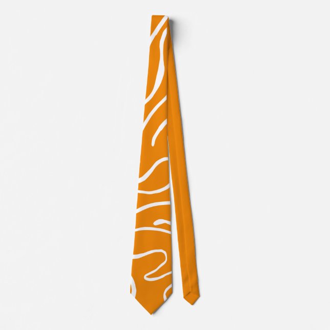 Gravata Padrão de Vibes de abstrato (Frente)