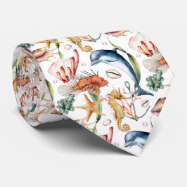 Gravata Padrão de vida marinha costeira