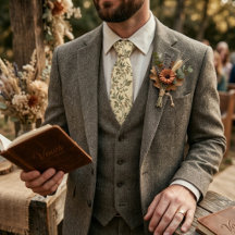 Padrão de Vinha Rústica de Flor Silvestre Vintage