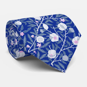 Gravata Padrão de vinhas de limão azul fresco Elegante