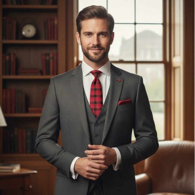 Gravata Padrão de Xadrez de Buffalo (Criador carregado)