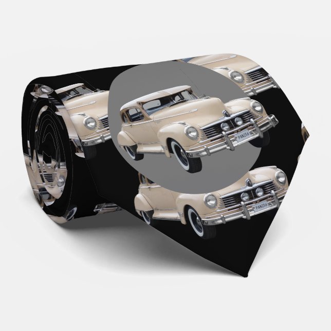 Gravata Padrão do carro Hotrod Branco dos anos 40 (Rolled)