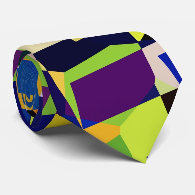 Gravata Padrão do estilo artístico moderno do Terrazzo (Rolled)