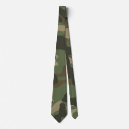 Gravata Padrão do Exército Verde Camo de Camuflagem