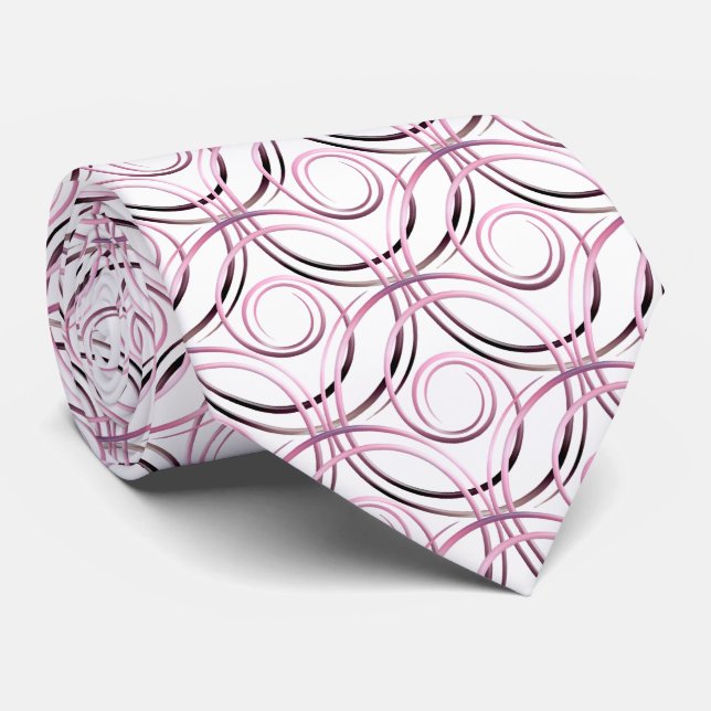 Gravata padrão dos círculos abstrato japoneses (Rolled)