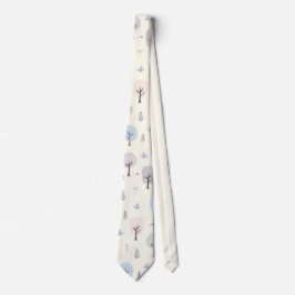 Gravata Padrão Escandinavo da Floresta Sem Olhos