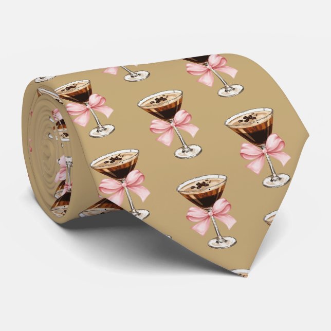 Gravata Padrão Espresso Martini (Rolled)