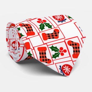 Gravata Padrão festivo de Natal