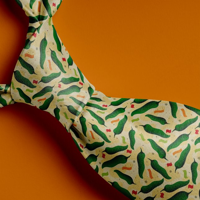 Gravata Padrão Fiesta Fun Green Chile (Criador carregado)