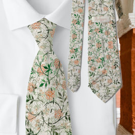 Gravata Padrão Floral de Jasmim Famoso de William Morris