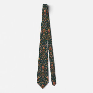 Gravata Padrão Floral de Madressilva Vintage de William Mo