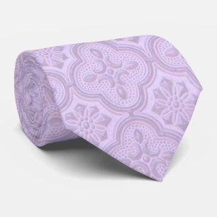 Gravata Padrão Floral Decorativo Em Mauve