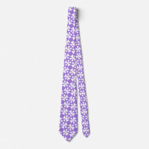Padrão Floral Geométrico Moderno Lilás e Branco