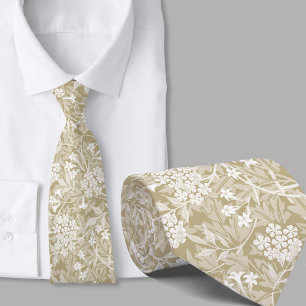 Gravata Padrão floral inspirado em William Morris, flor be