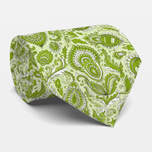 Gravata padrão floral sem emenda de paisley estilo indiano