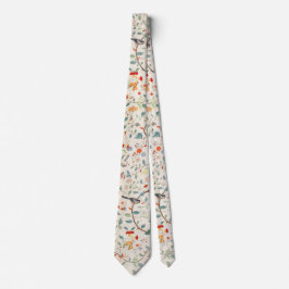 Gravata Padrão Floral Vintage
