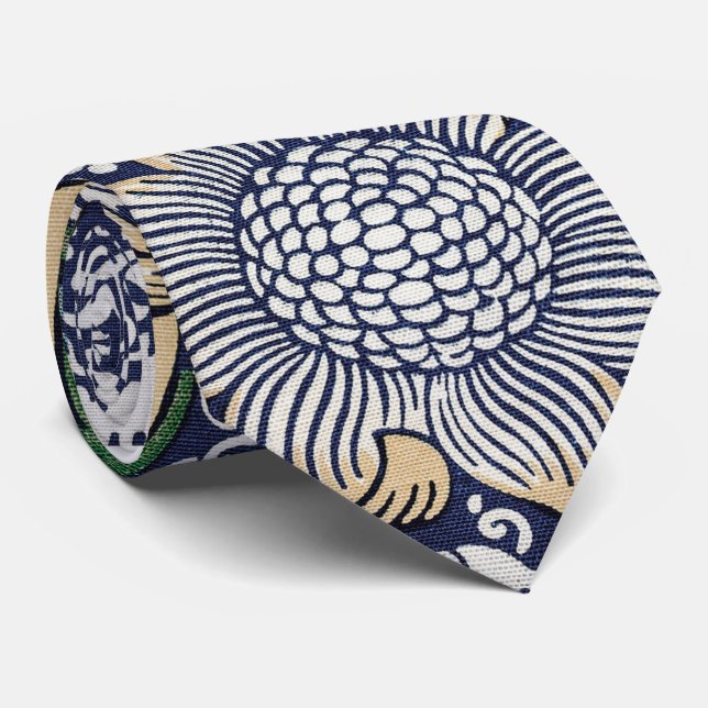 Gravata Padrão Floral - William Morris Neck Tie (Rolled)