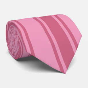Gravata Padrão Funky de Faixa de Cor Rosa Amaranth