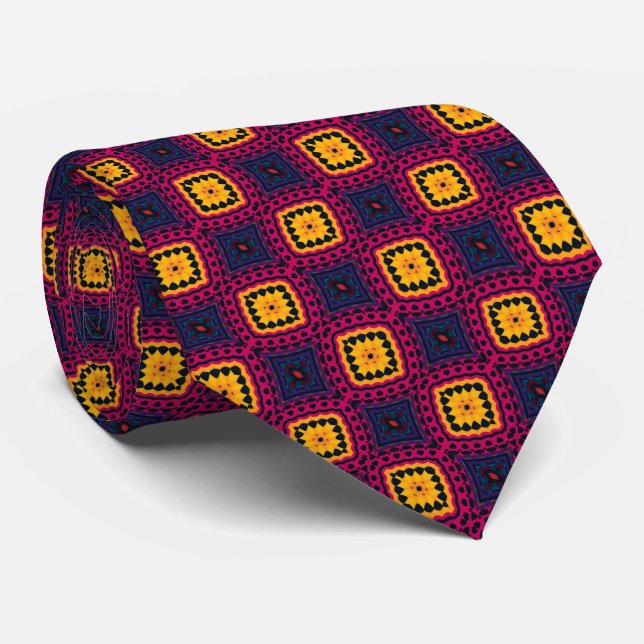 Gravata Padrão Geo (Rolled)