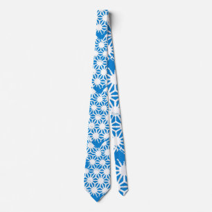 Gravata Padrão geométrico azul