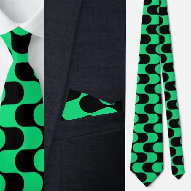 Gravata Padrão Geométrico Colorido (Criador carregado)